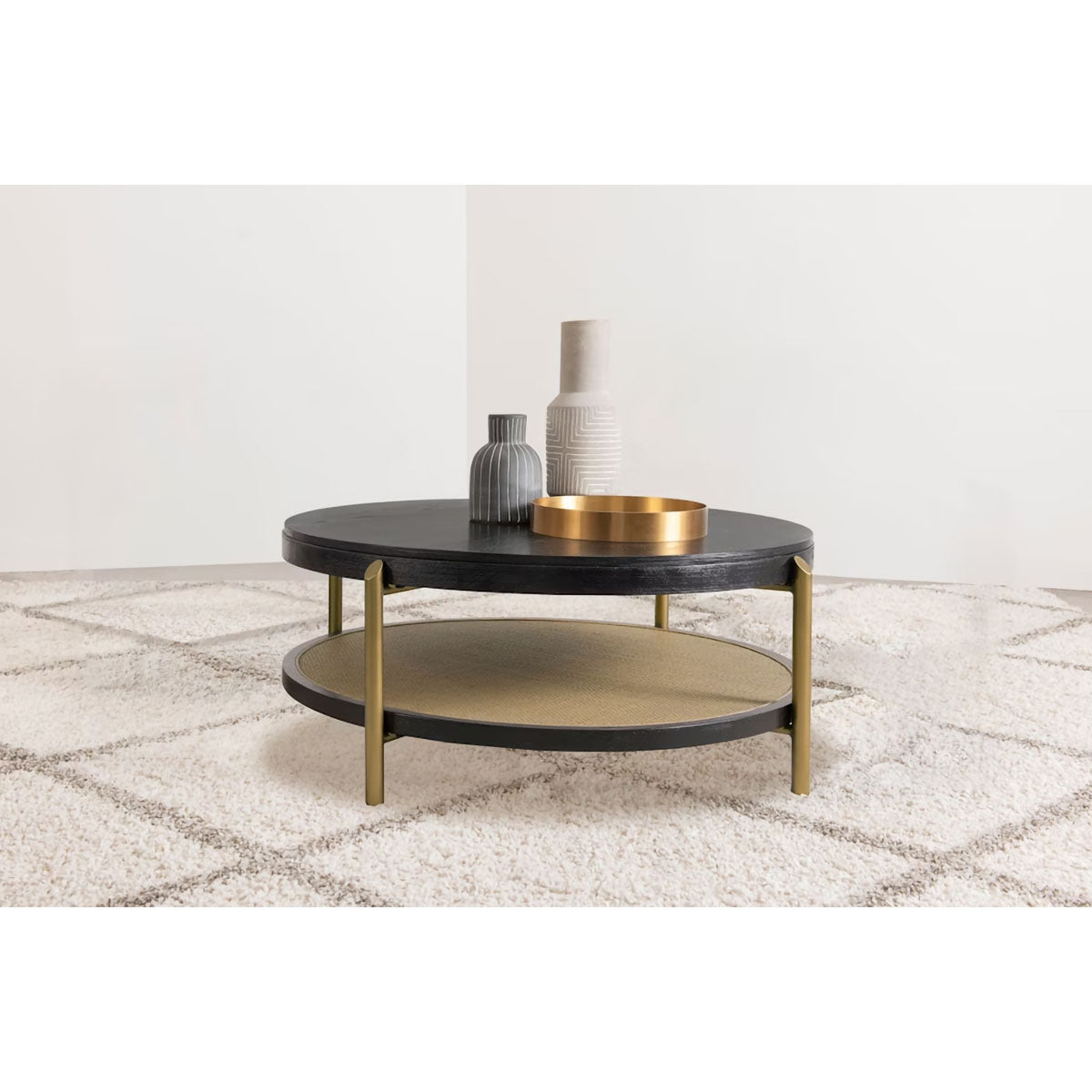 ARINI BLK/SAND COFFEE TABLE