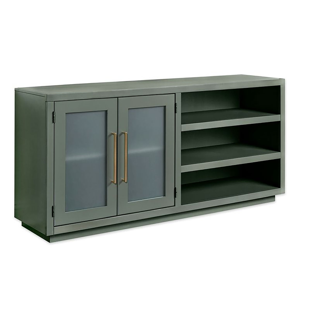 PERRY 65" CONSOLE WITH 2 DOOR IN GREEN