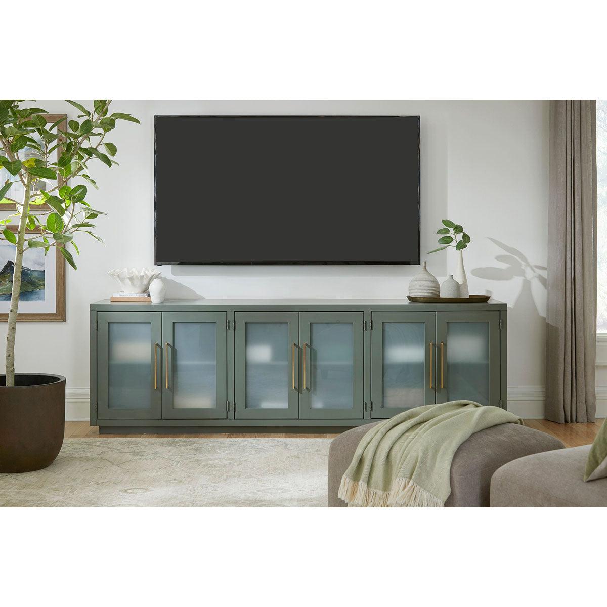 PERRY 97" CONSOLE IN GREEN