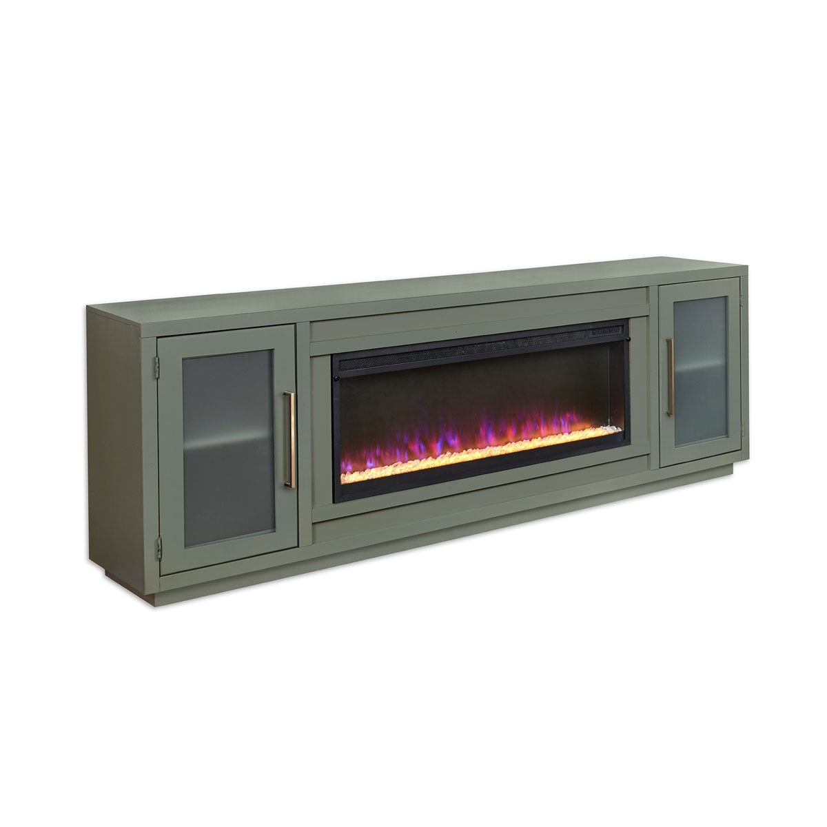 PERRY 84" FIREPLACE CONS IN GR