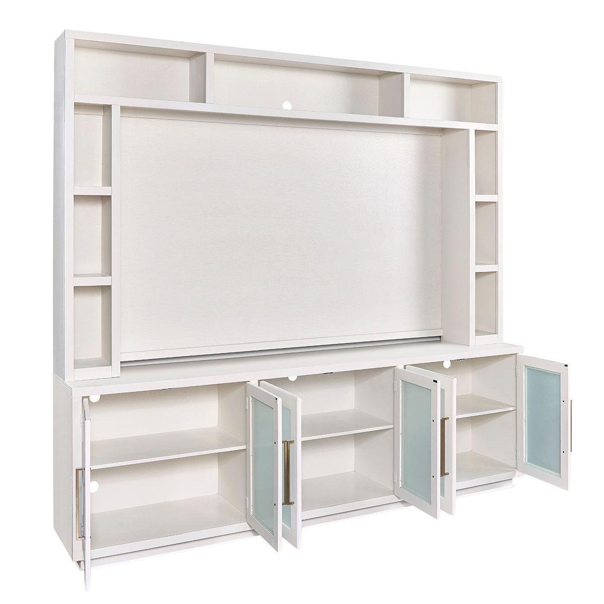 PERRY 97" WHITE 2PC ENT WALL