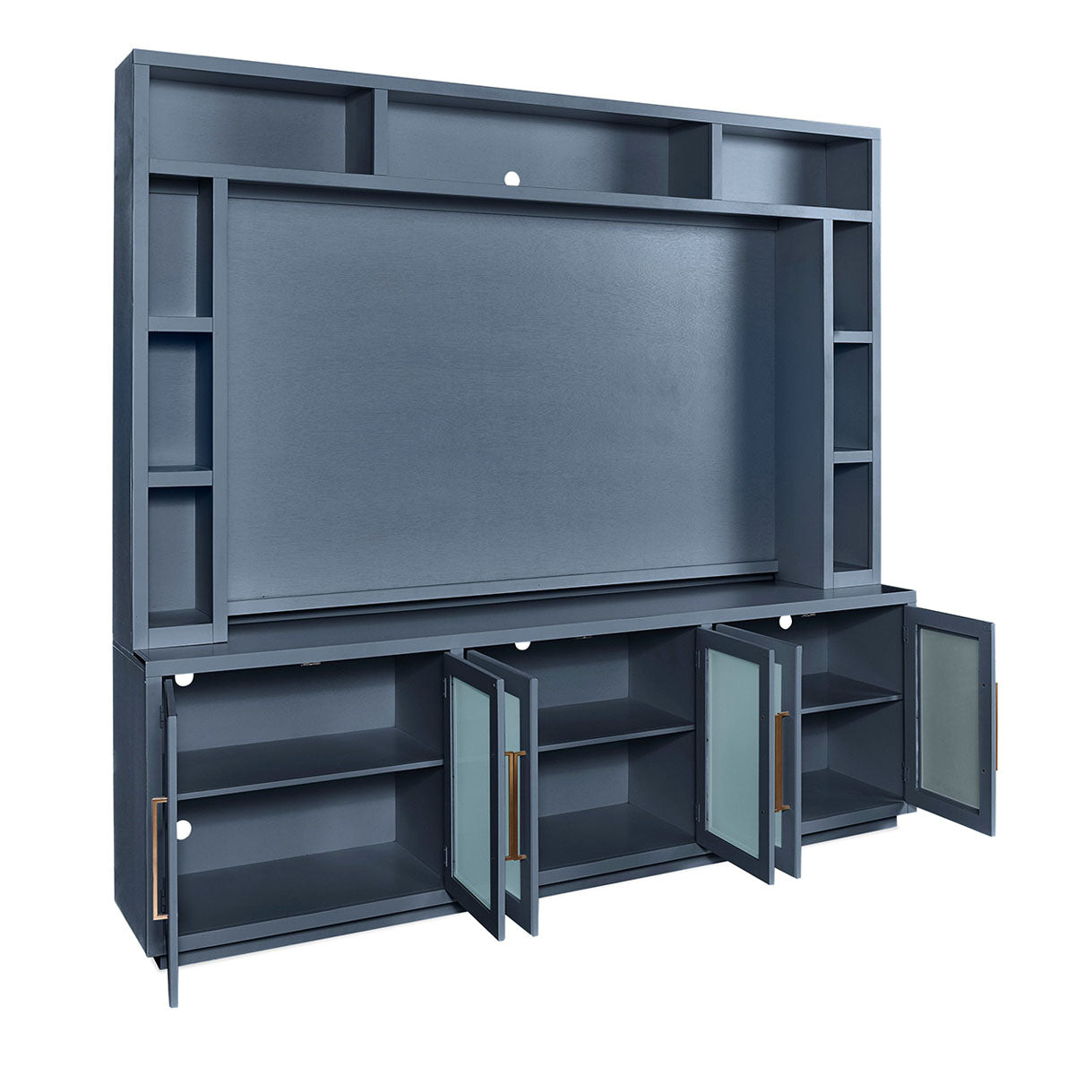 PERRY 97" BLUE 2PC ENT WALL