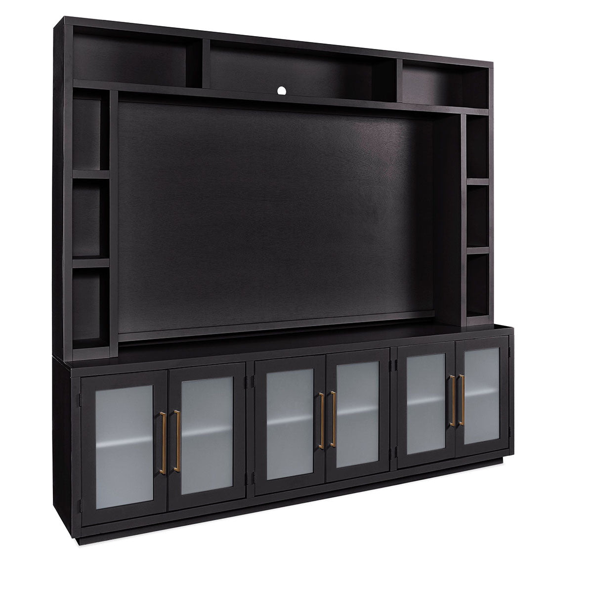 PERRY 97" BLACK 2PC ENT WALL