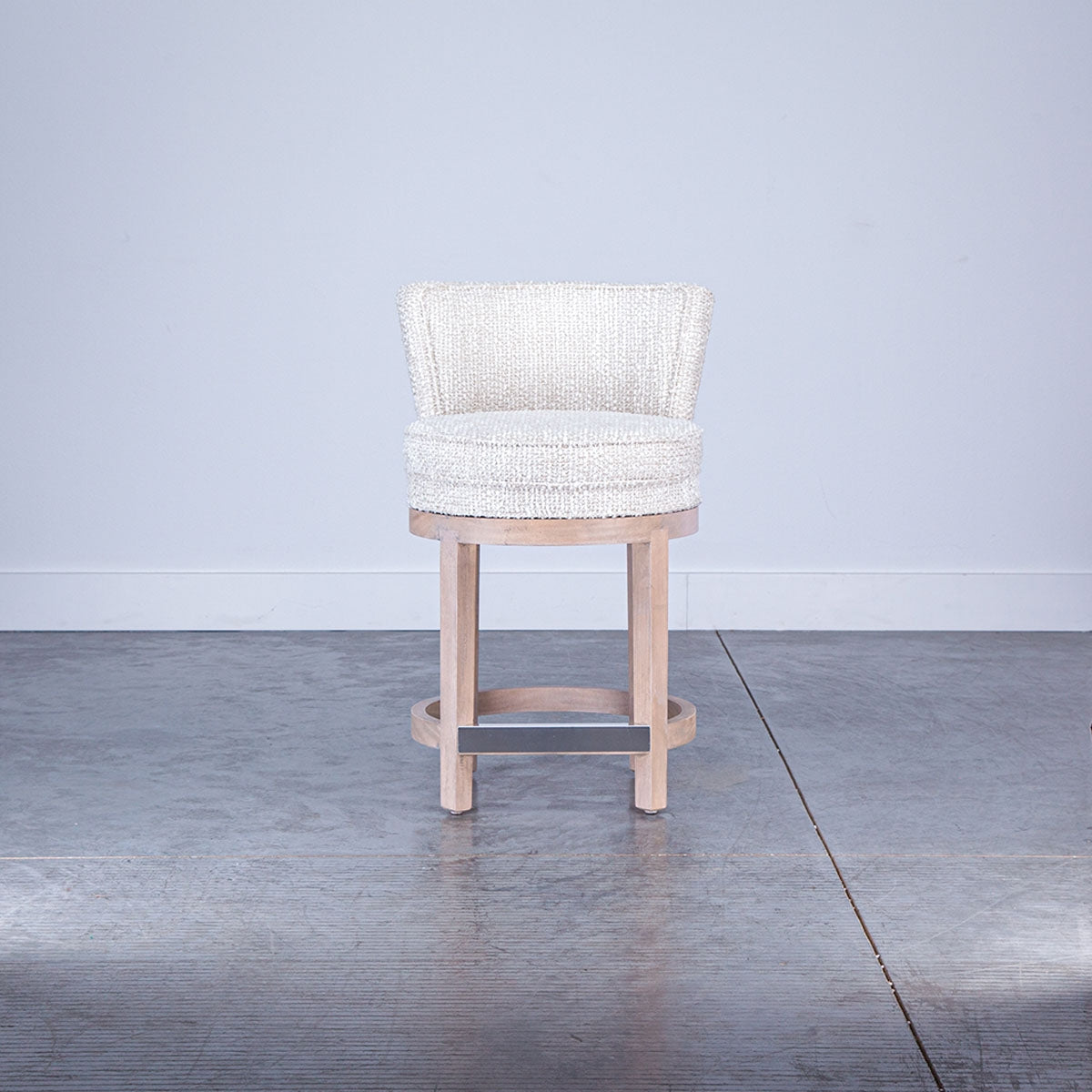 UPHOLSTERED SWIVEL COUNTER STOOL