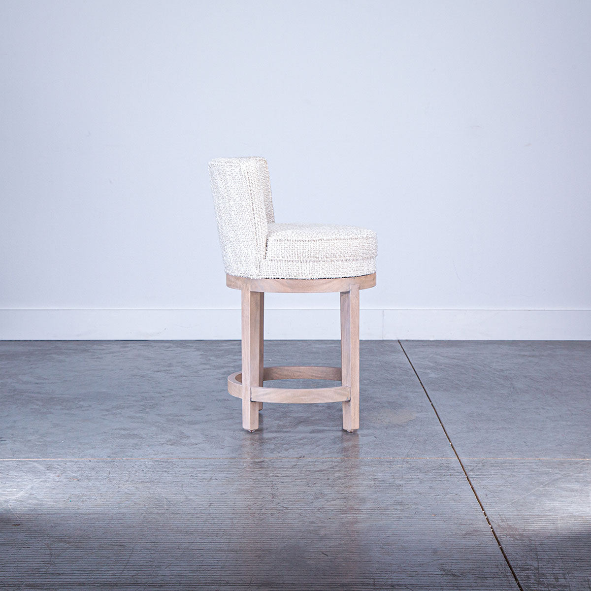 UPHOLSTERED SWIVEL COUNTER STOOL