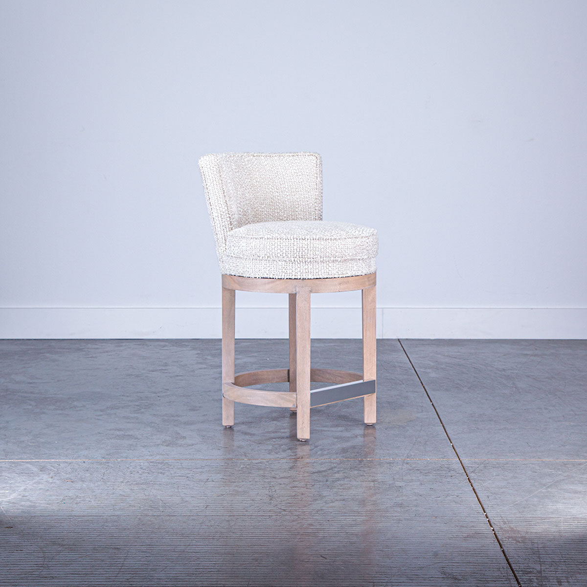 UPHOLSTERED SWIVEL COUNTER STOOL