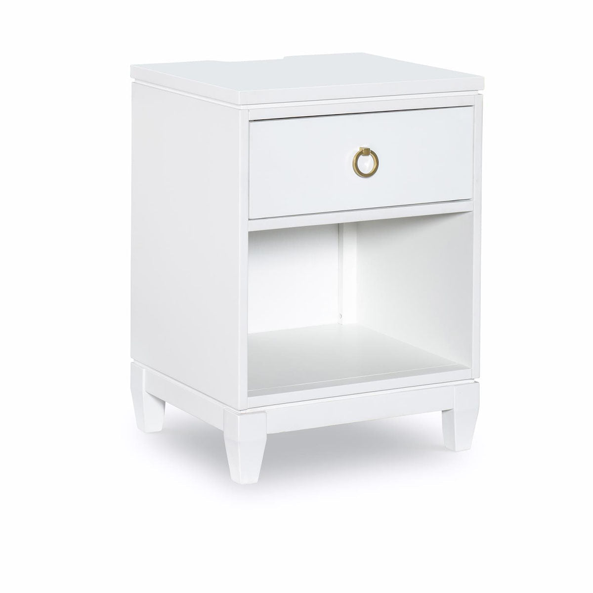 Summerland White Open Nightstand