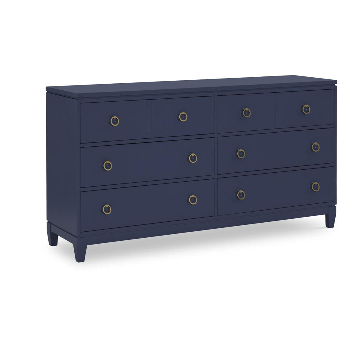 SUMMERLAND BLUE 6DR LOW DRESSER