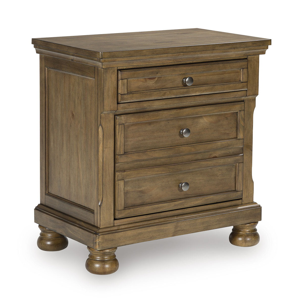 Kenley Honey Two Drawer Nightstand