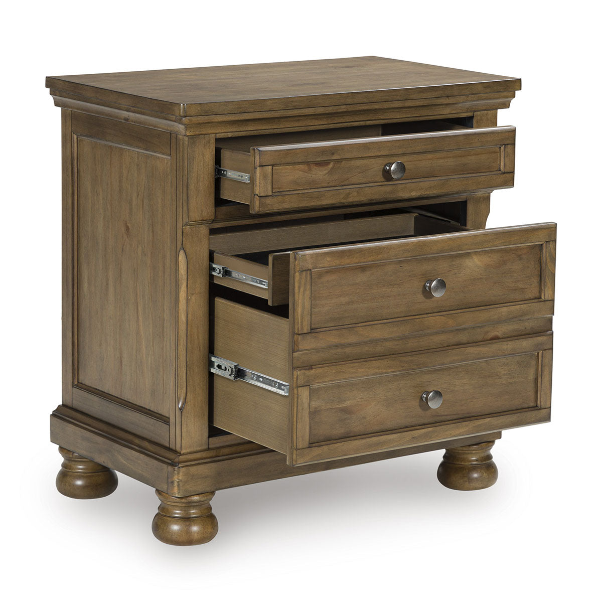 Kenley Honey Two Drawer Nightstand