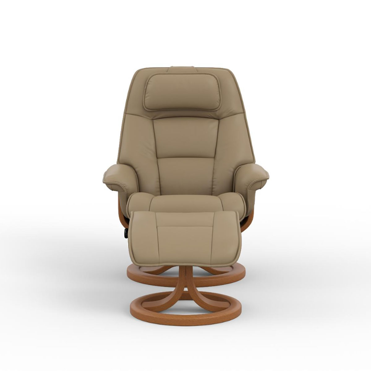ADMIRAL R (QS) LARGE RECL/FOOT IN LATTE