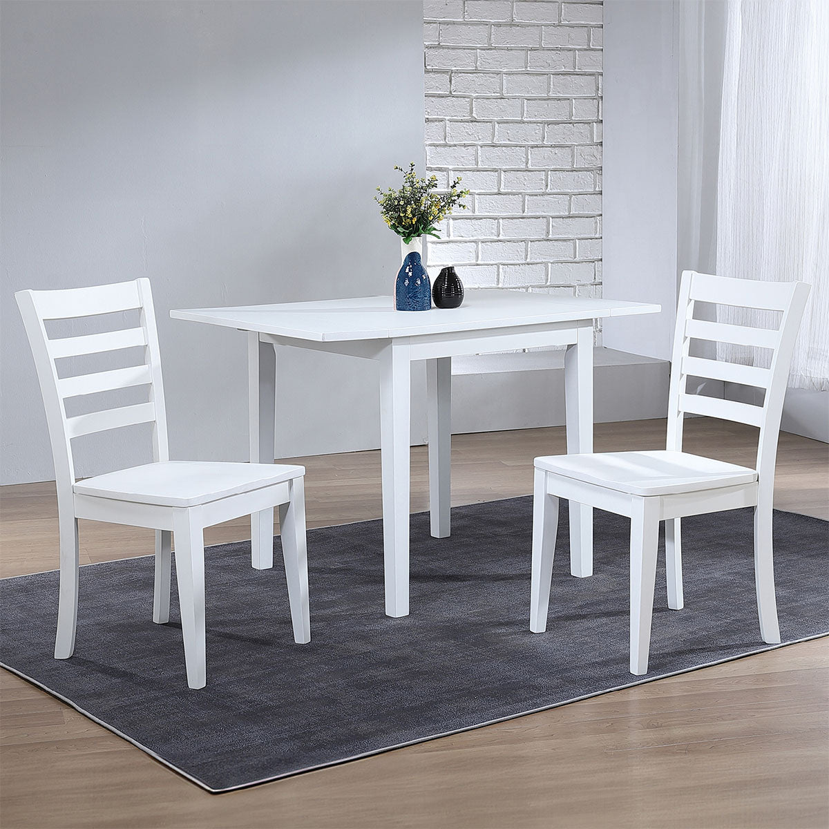 BAY CITY WHT DROP LEAF TBL