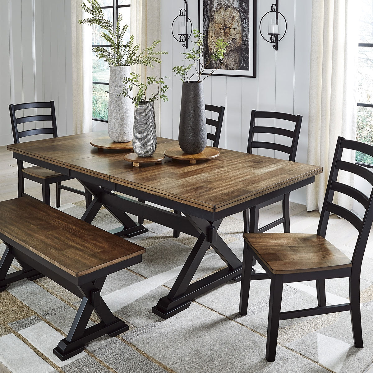 WILDENAUER 6PC DINING W/BENCH