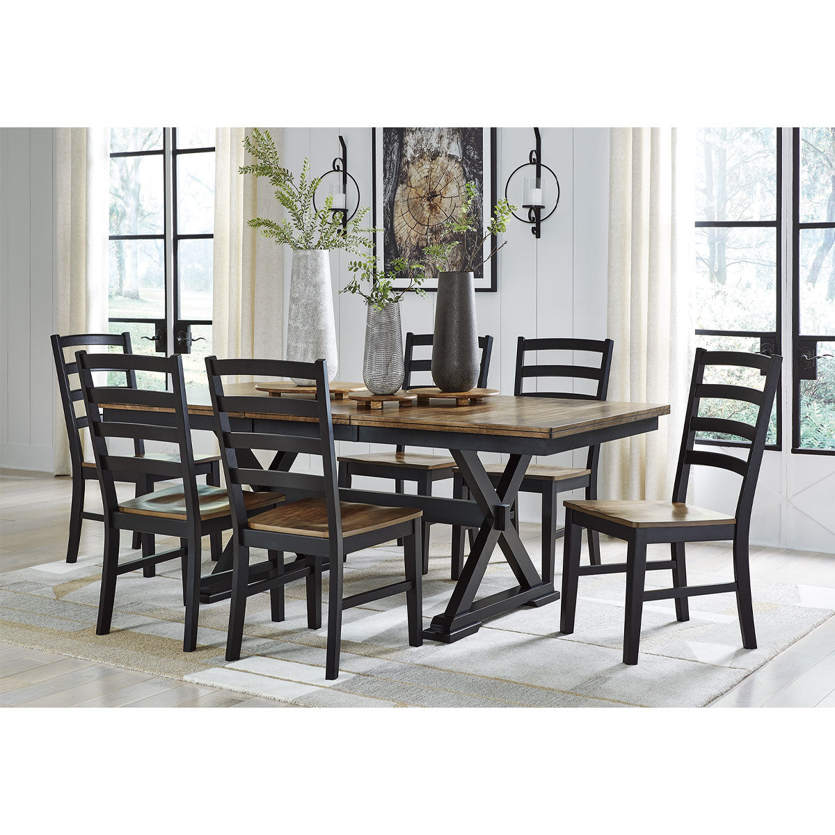 WILDENAUER TABLE W/ 6 CHAIRS