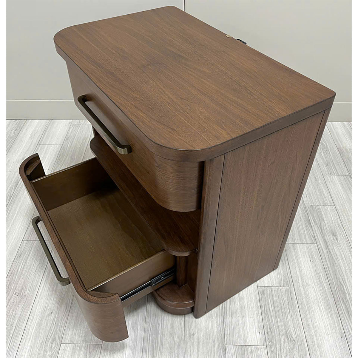 Delia Two Drawer Nightstand