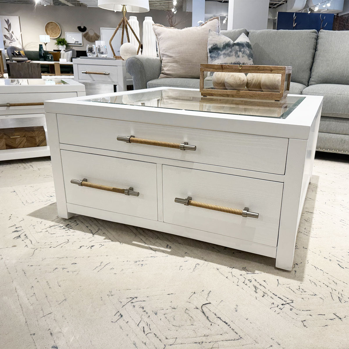 ROSALIE WHITE COLLECTOR TABLE