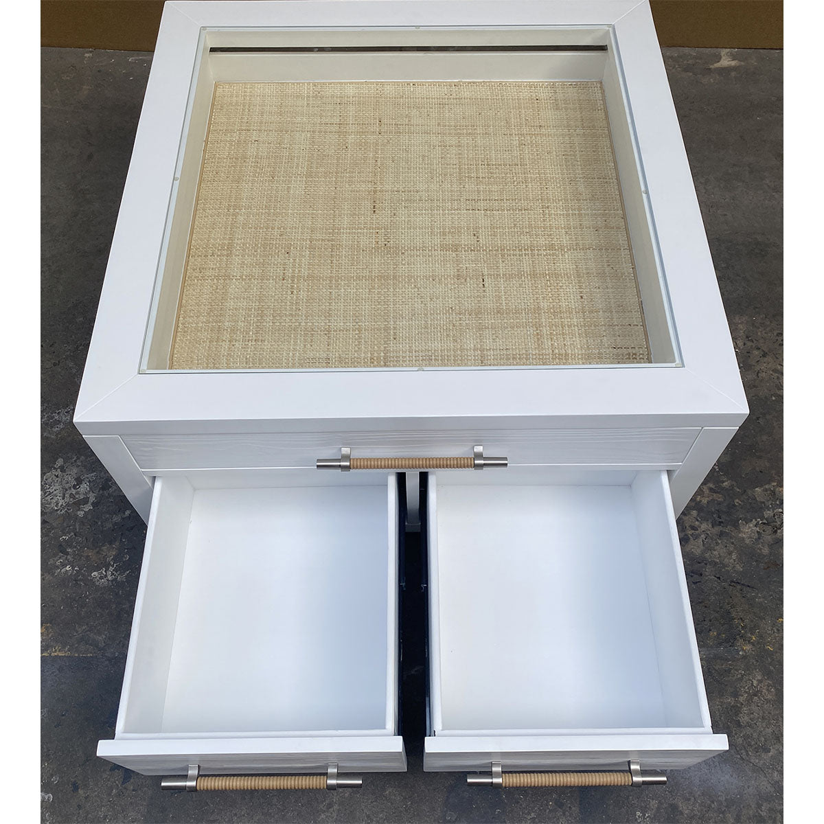 ROSALIE WHITE COLLECTOR TABLE