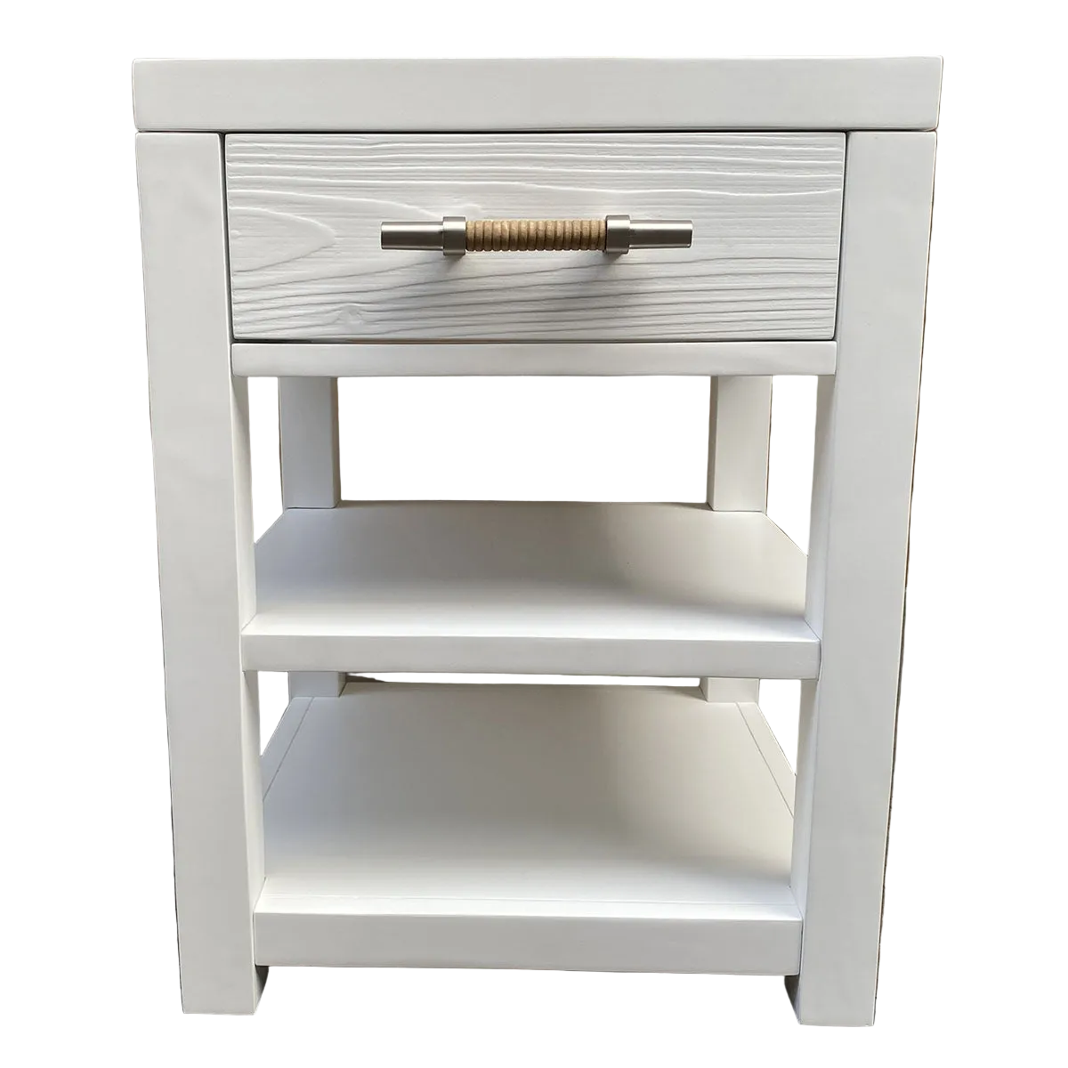 ROSALIE WHITE CHAIRSIDE TABLE