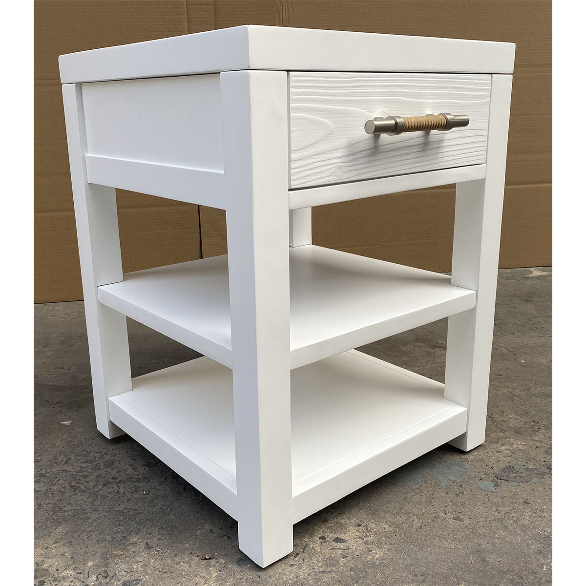 ROSALIE WHITE CHAIRSIDE TABLE
