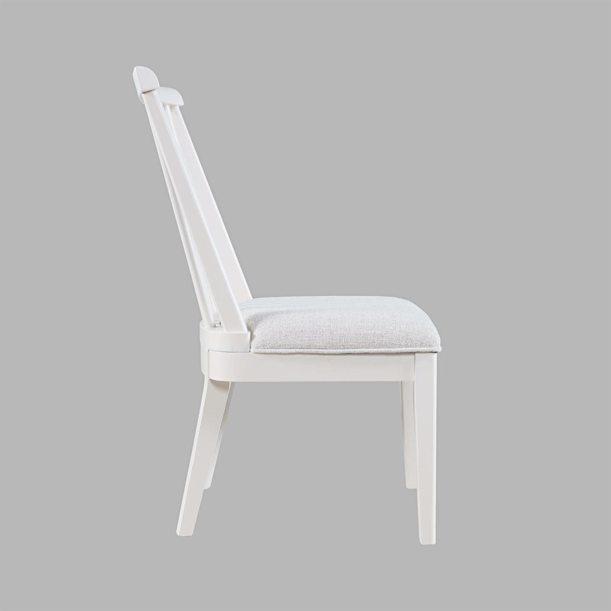 WESTPORT WHITE DOWEL BACK CHAIR