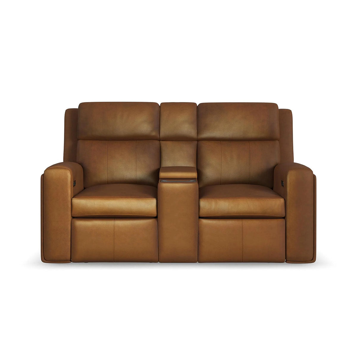WYATT CANYON LOVESEAT W/ CONSOLE & POWER HEADRESTS & LUMBAR
