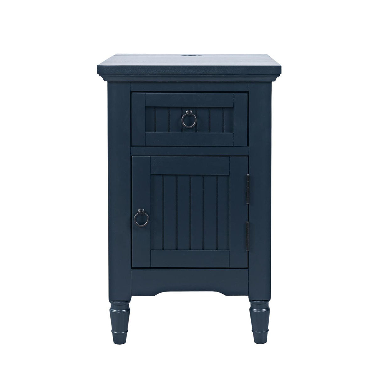 WESTPORT POWER CHAIRSIDE NAVY TABLE