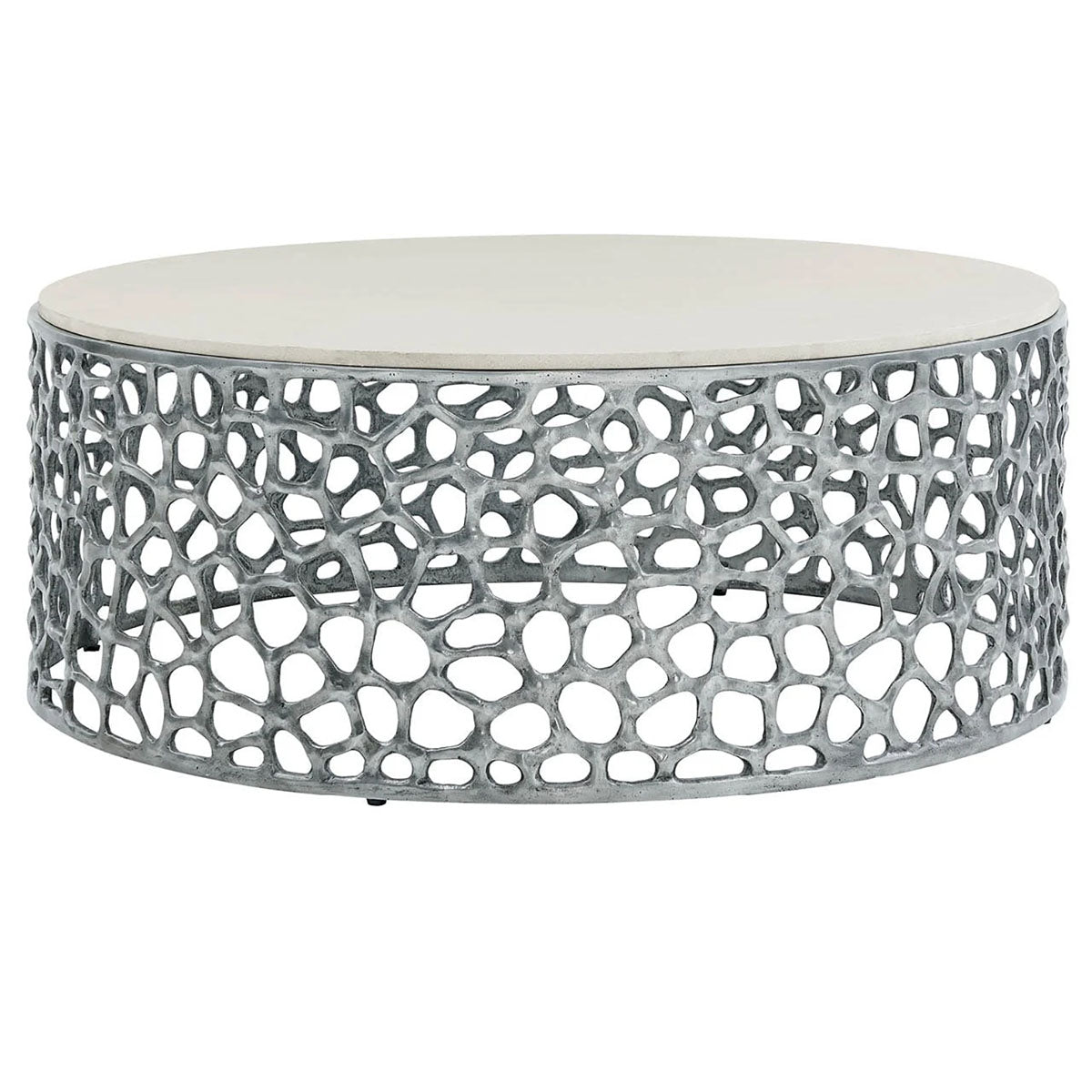 OASIS CORAL NICKEL COCKTAIL TABLE