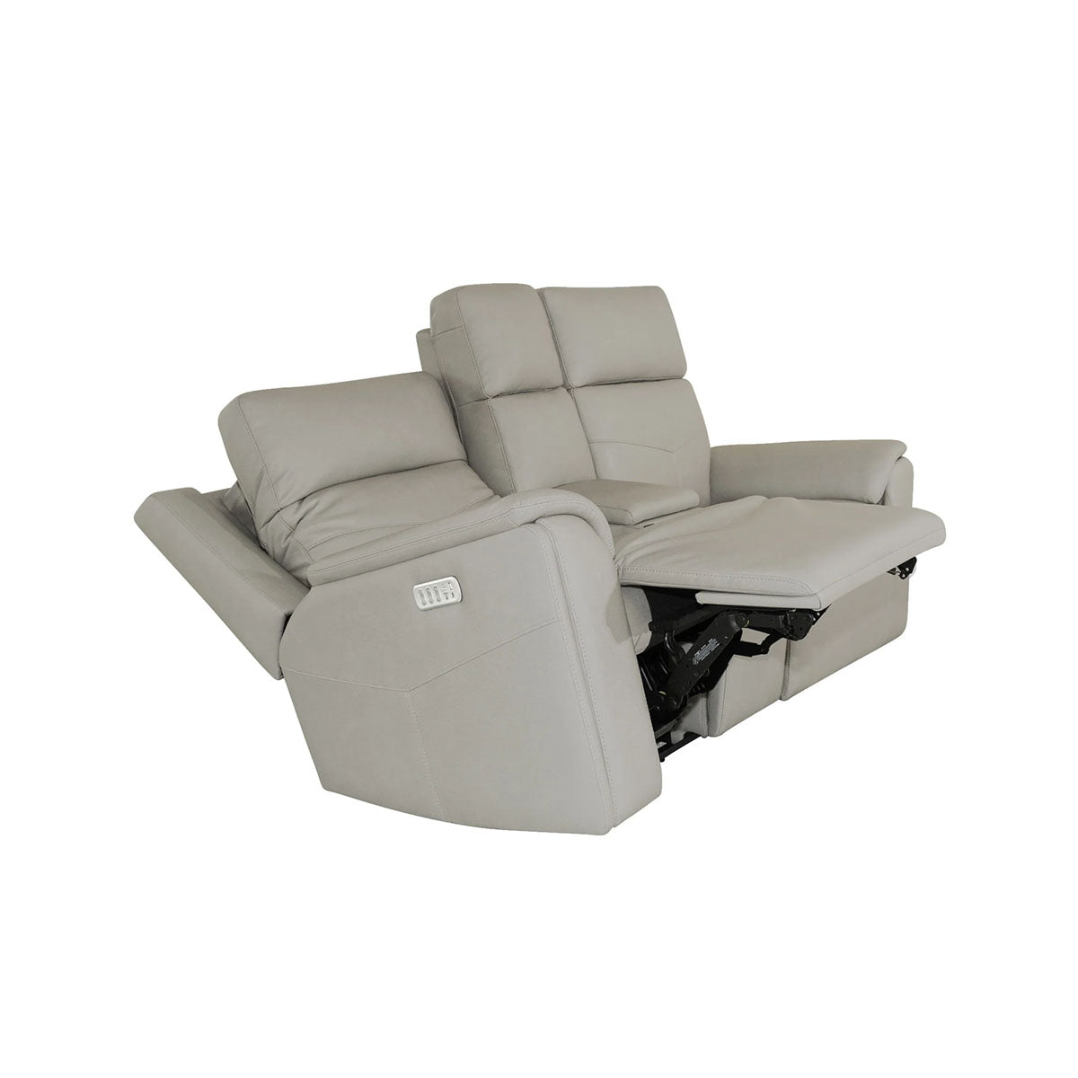 VERNON DOVE LOVESEAT W/ CONSOLE, POWER HEADREST, LUMBAR, HEAT & MASSAGE