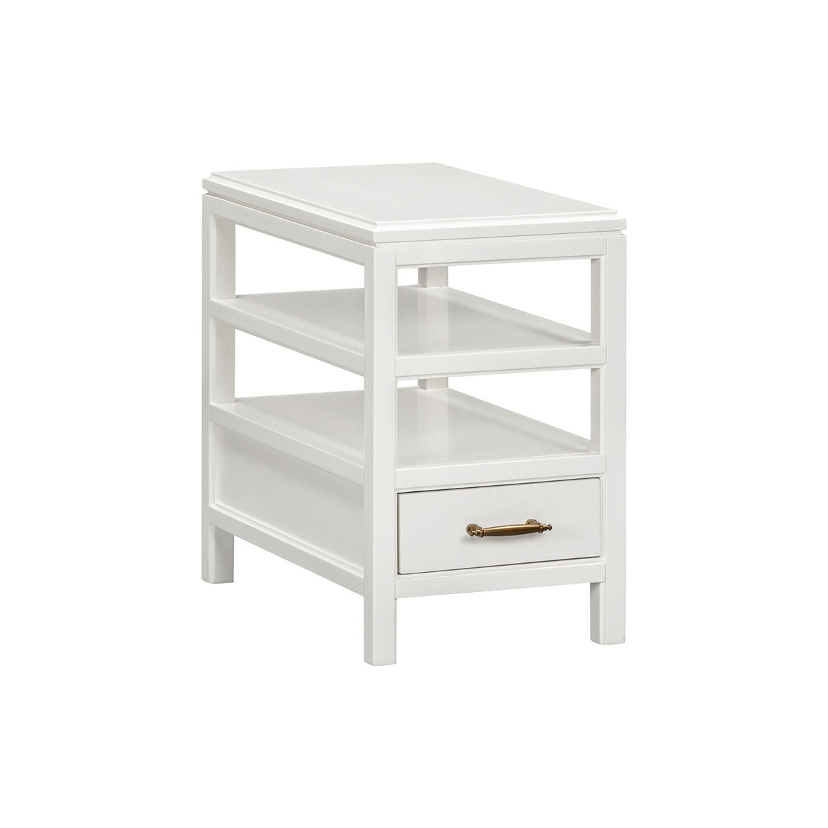 ALEXANDER WHITE CHAIRSIDE TABLE