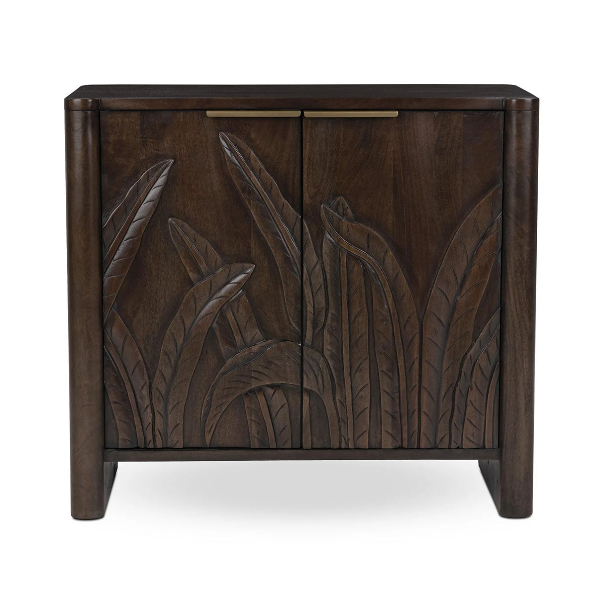 LEDRO BROWN TWO DOOR CABINET