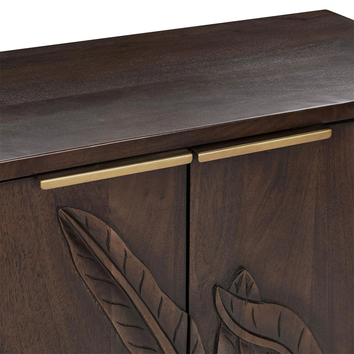 LEDRO BROWN TWO DOOR CABINET