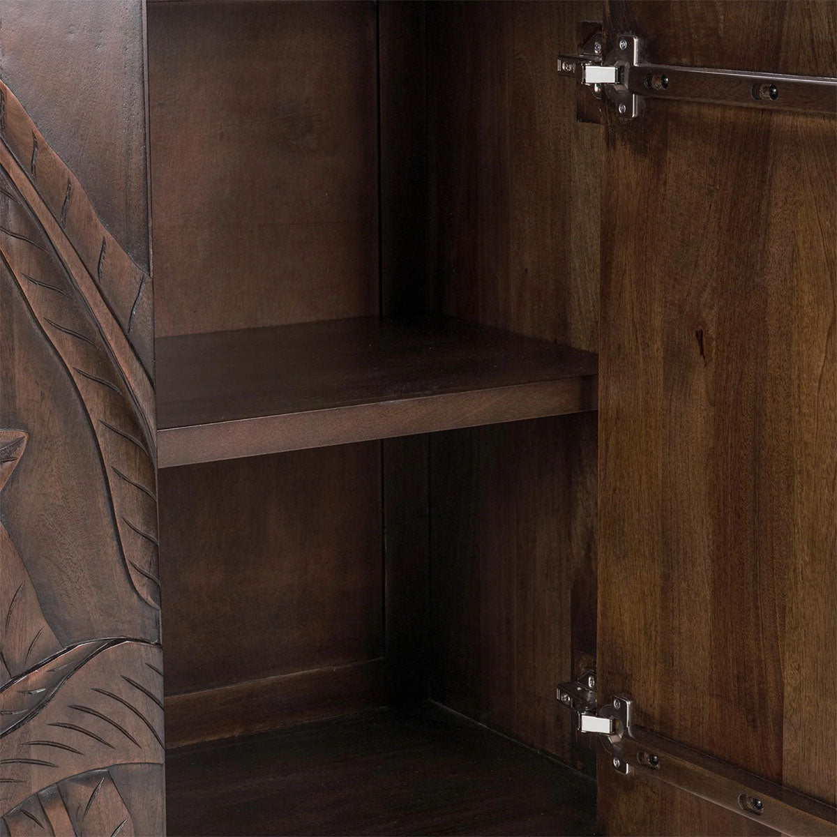 LEDRO BROWN TWO DOOR CABINET