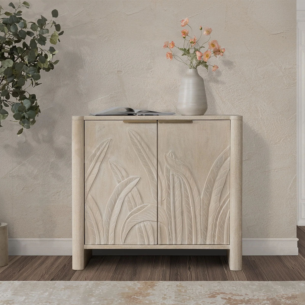 LEDRO CREAM TWO DOOR CABINET