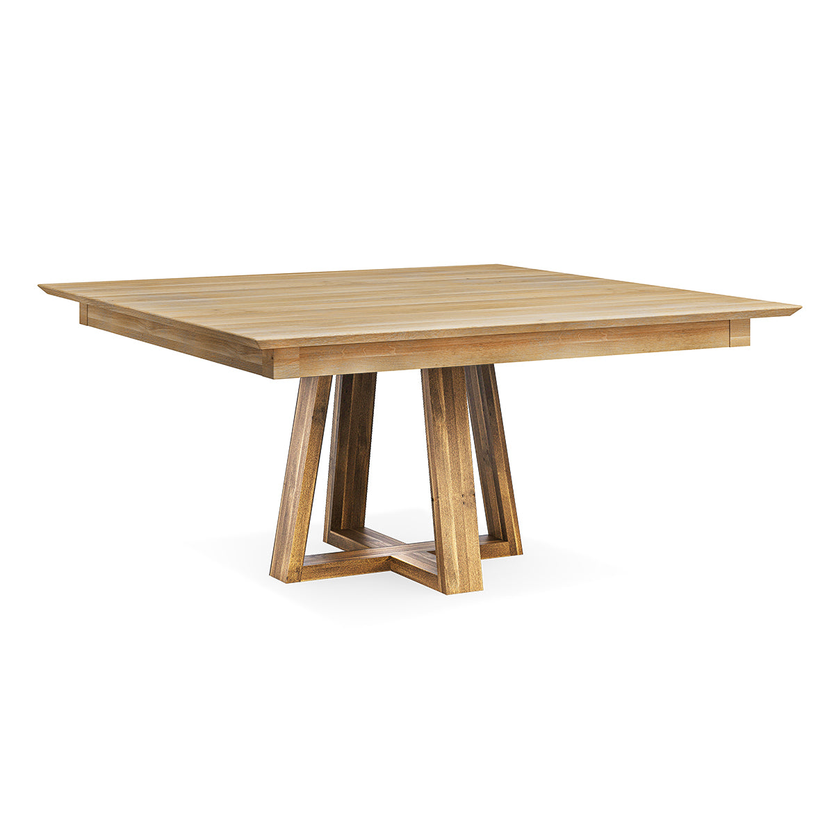 SOLON 54" MAPLE SQ SET W/BL CHAIRS