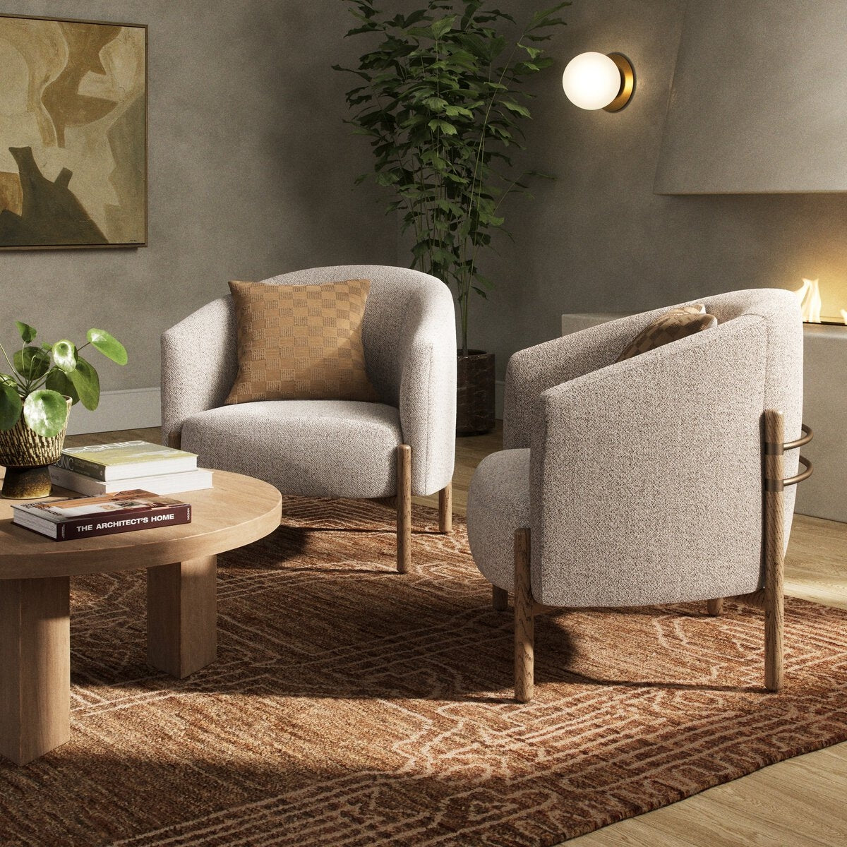 ENFIELD CHAIR IN ASTOR STONE