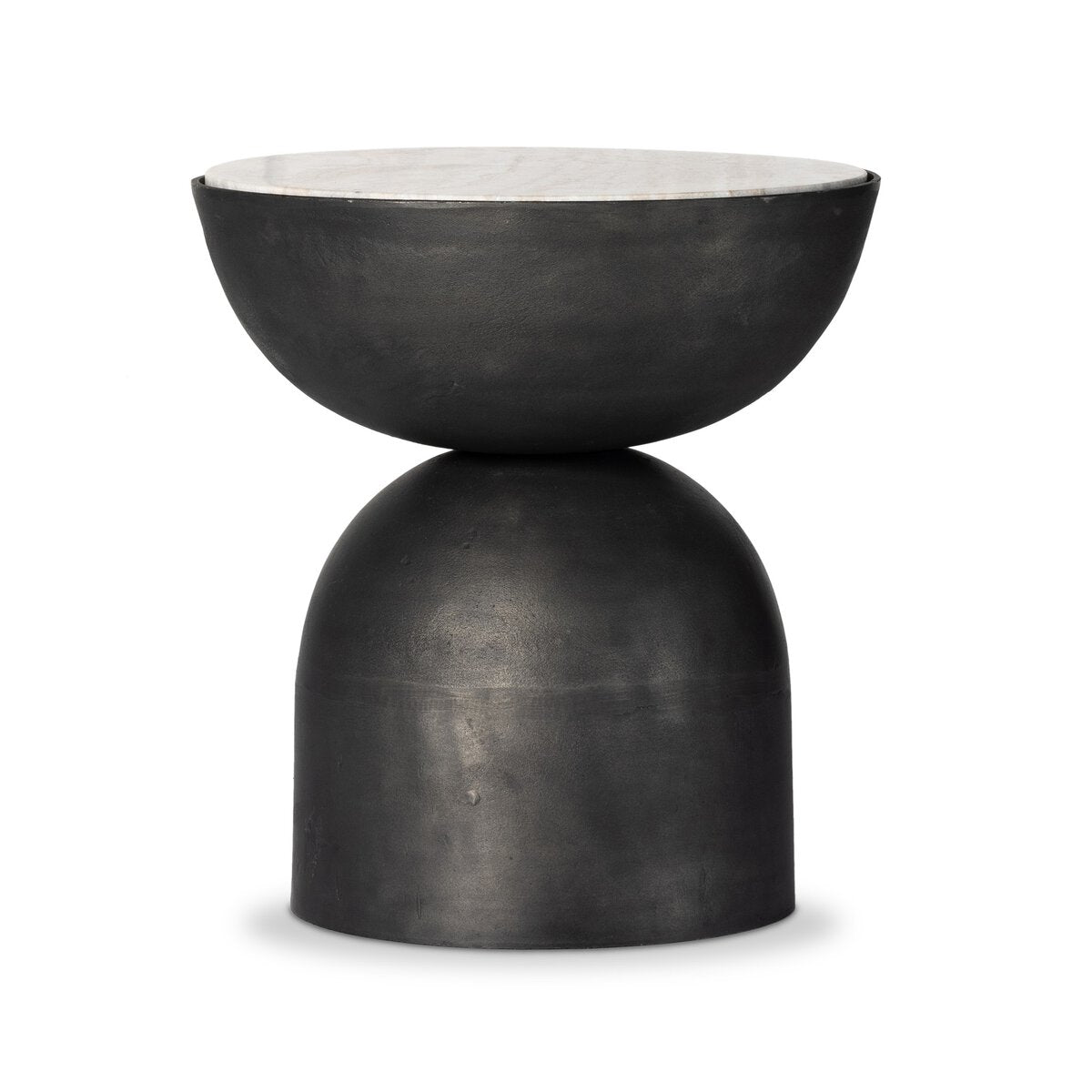 CORBETT END TABLE CREAMY TAUPE MARBLE