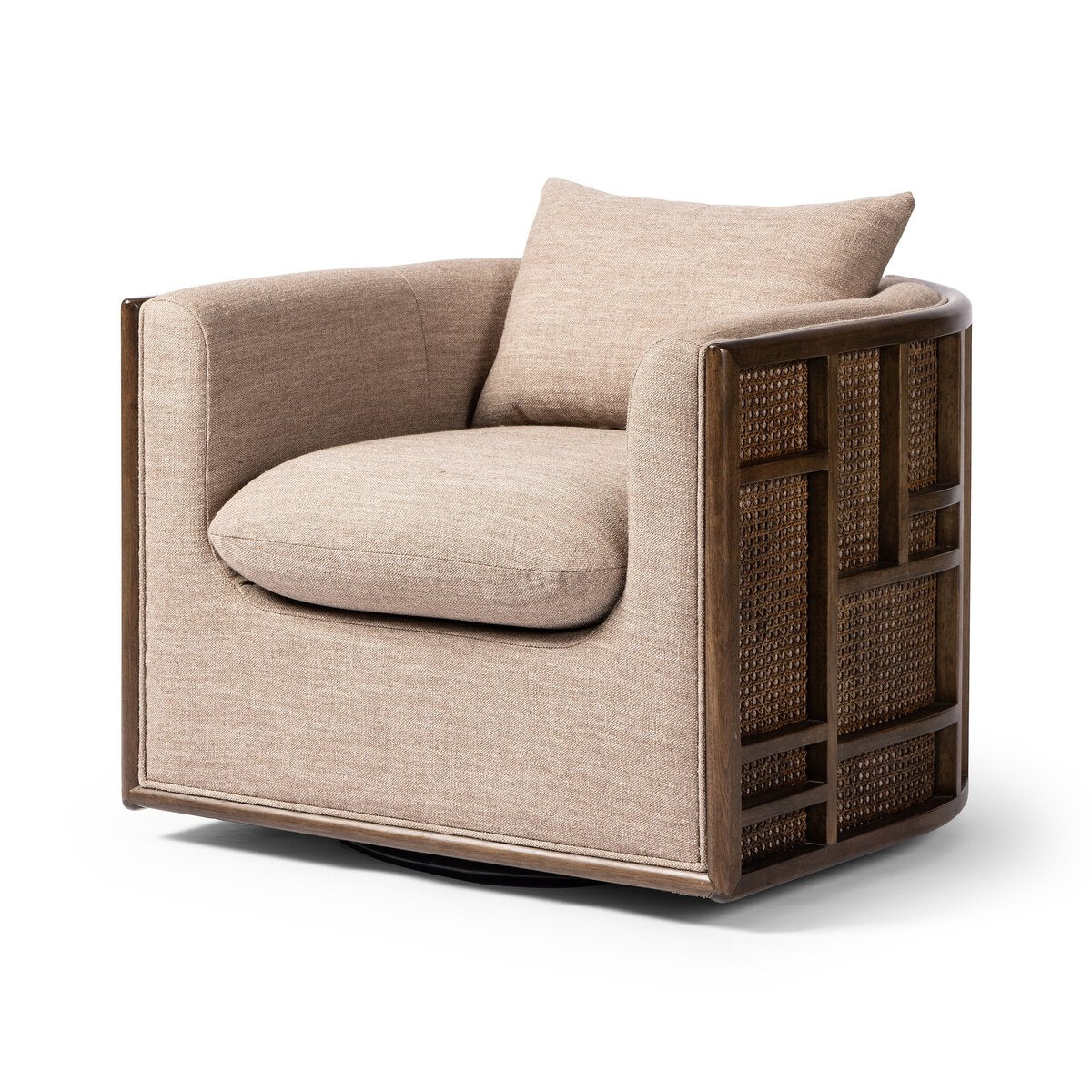 JUNE SWIVEL CHAIR IN FAWN