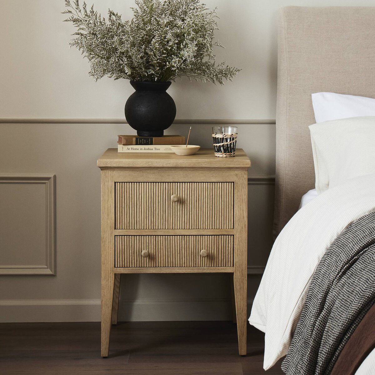 Bush Nightstand In Light Oak