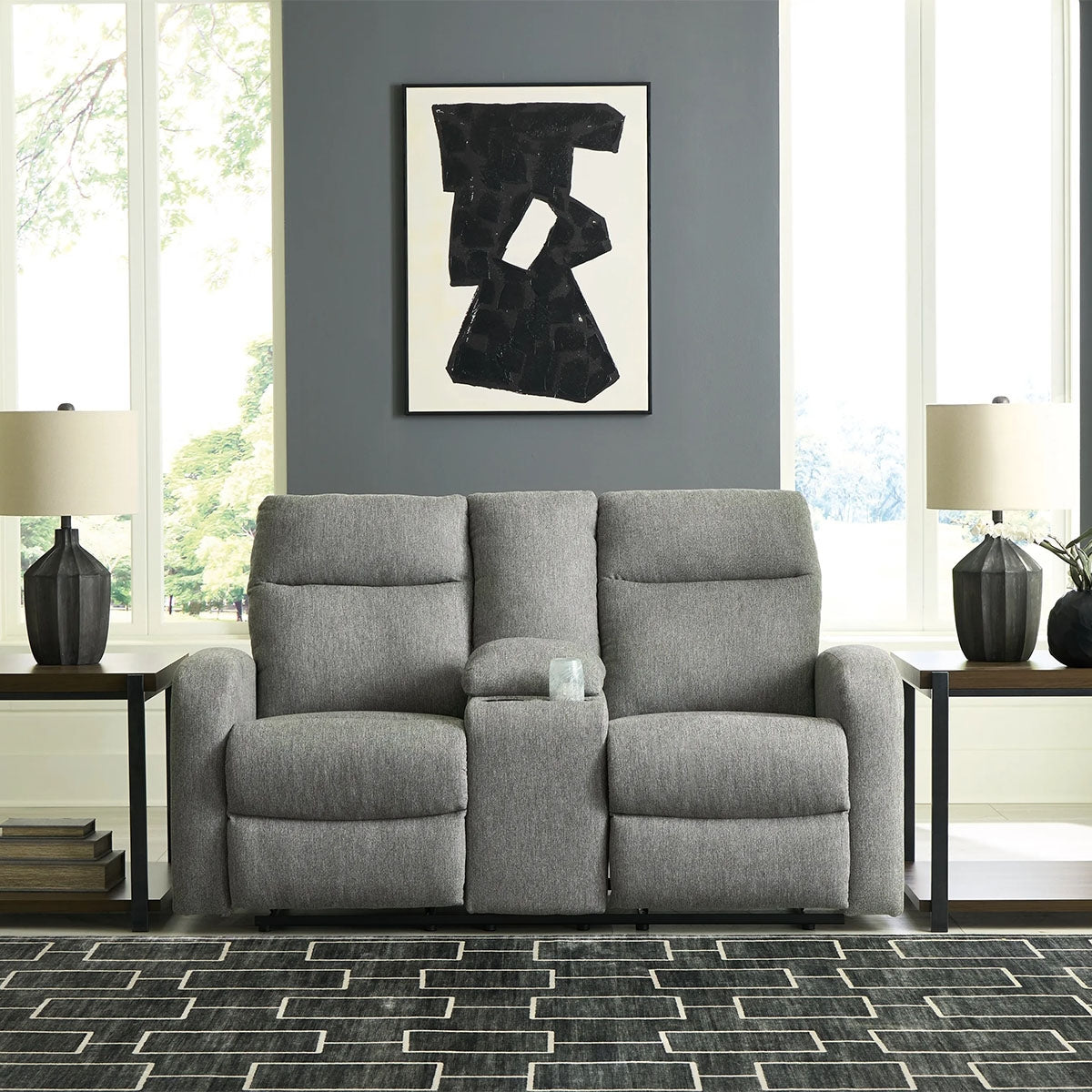 GAUNTLET MANUAL RECLINER LOVESEAT W/ CONSOLE