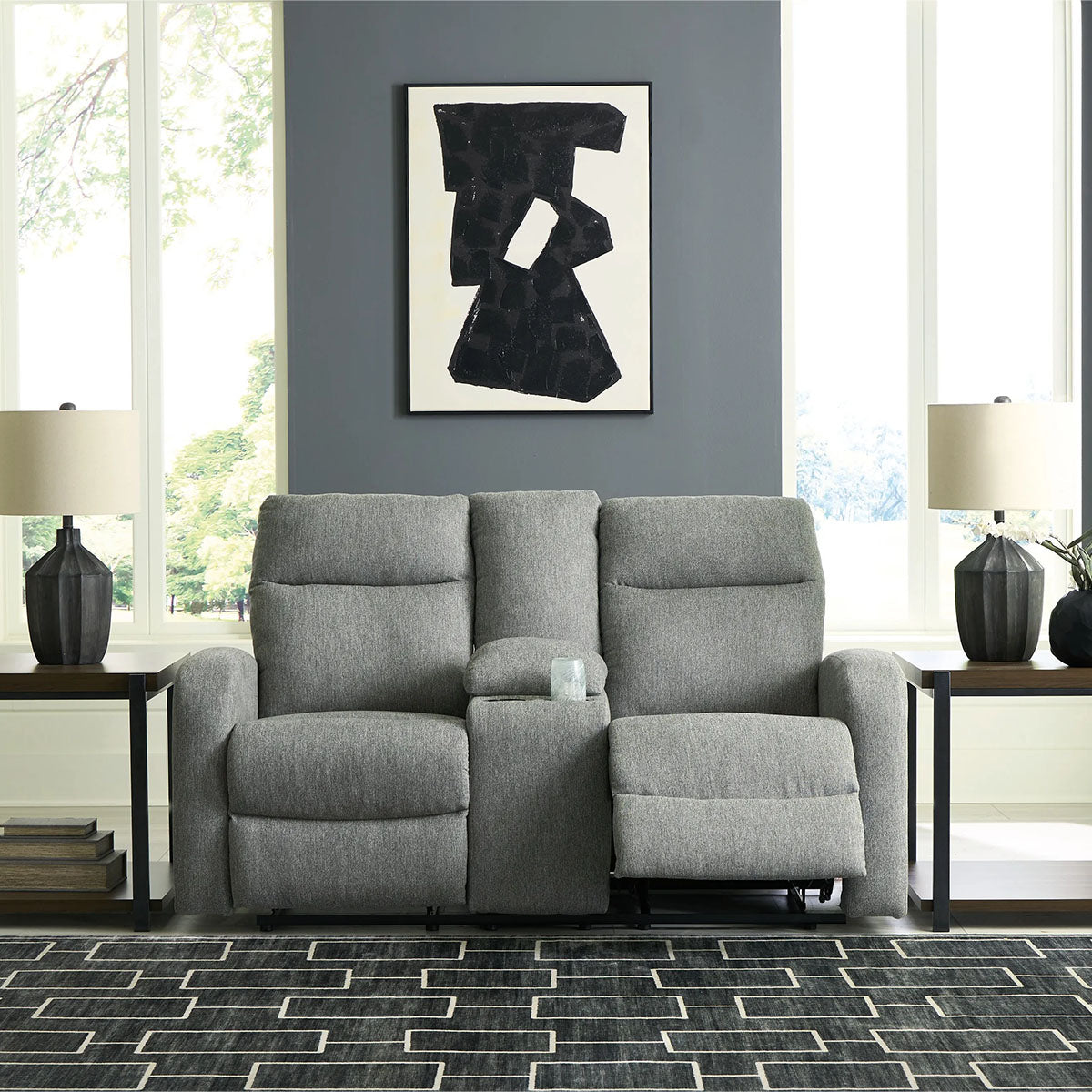 GAUNTLET MANUAL RECLINER LOVESEAT W/ CONSOLE
