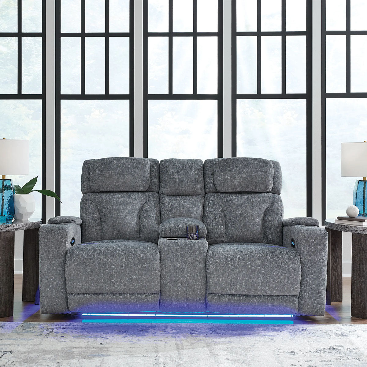 STUDIO CAVE NUVELLA LOVESEAT W/ CONSOLE