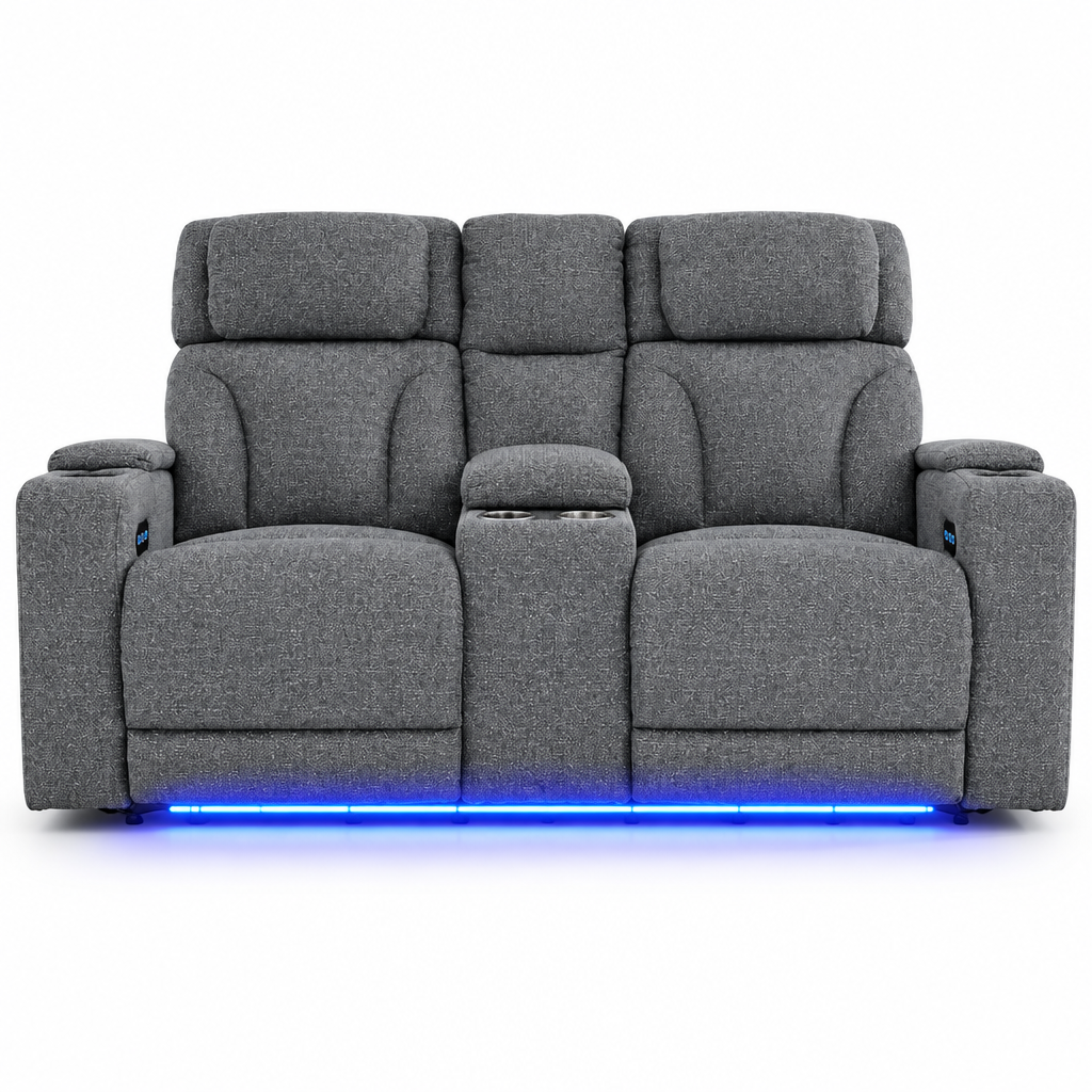STUDIO CAVE NUVELLA LOVESEAT W/ CONSOLE