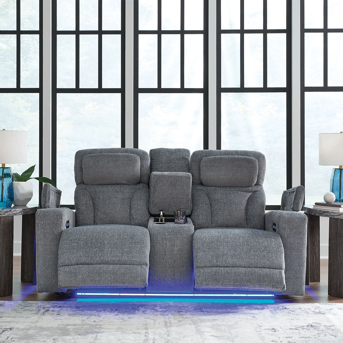 STUDIO CAVE NUVELLA LOVESEAT W/ CONSOLE