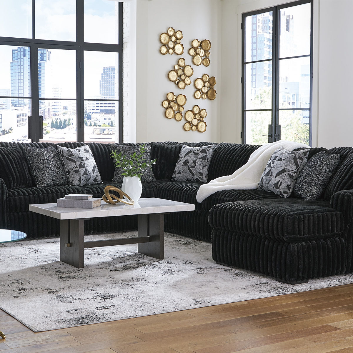 MIDNIGHT MADNESS FOUR-PIECE SECTIONAL