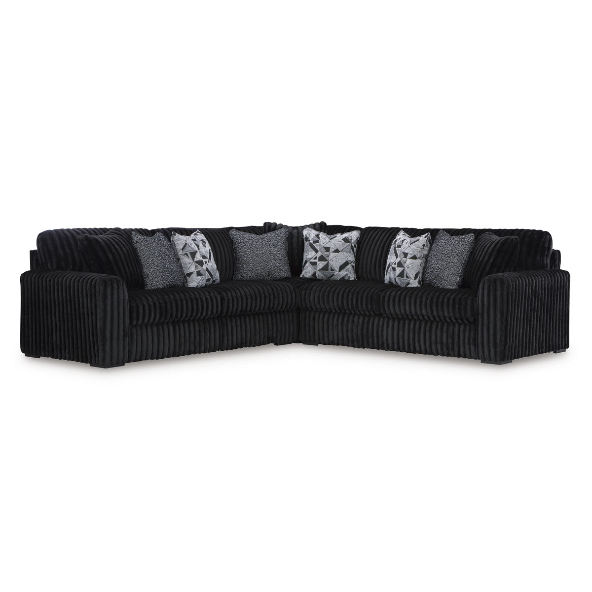 MIDNIGHT MADNESS L-SHAPE 3PC SECTIONAL