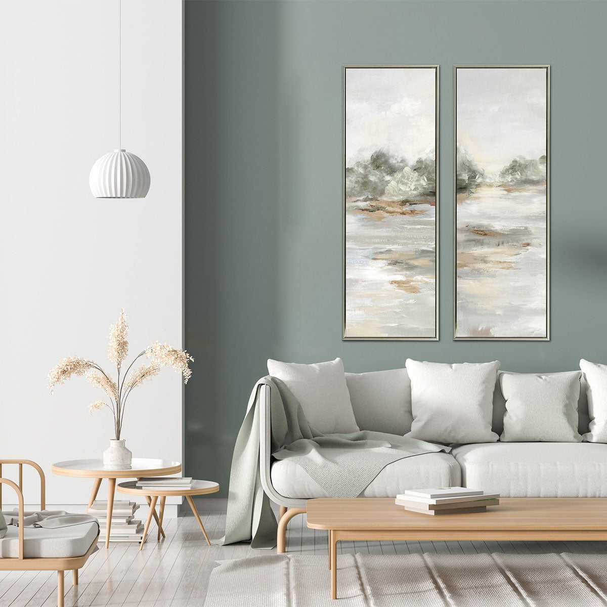 PASTEL MEADOWS S/2 CANVAS ART