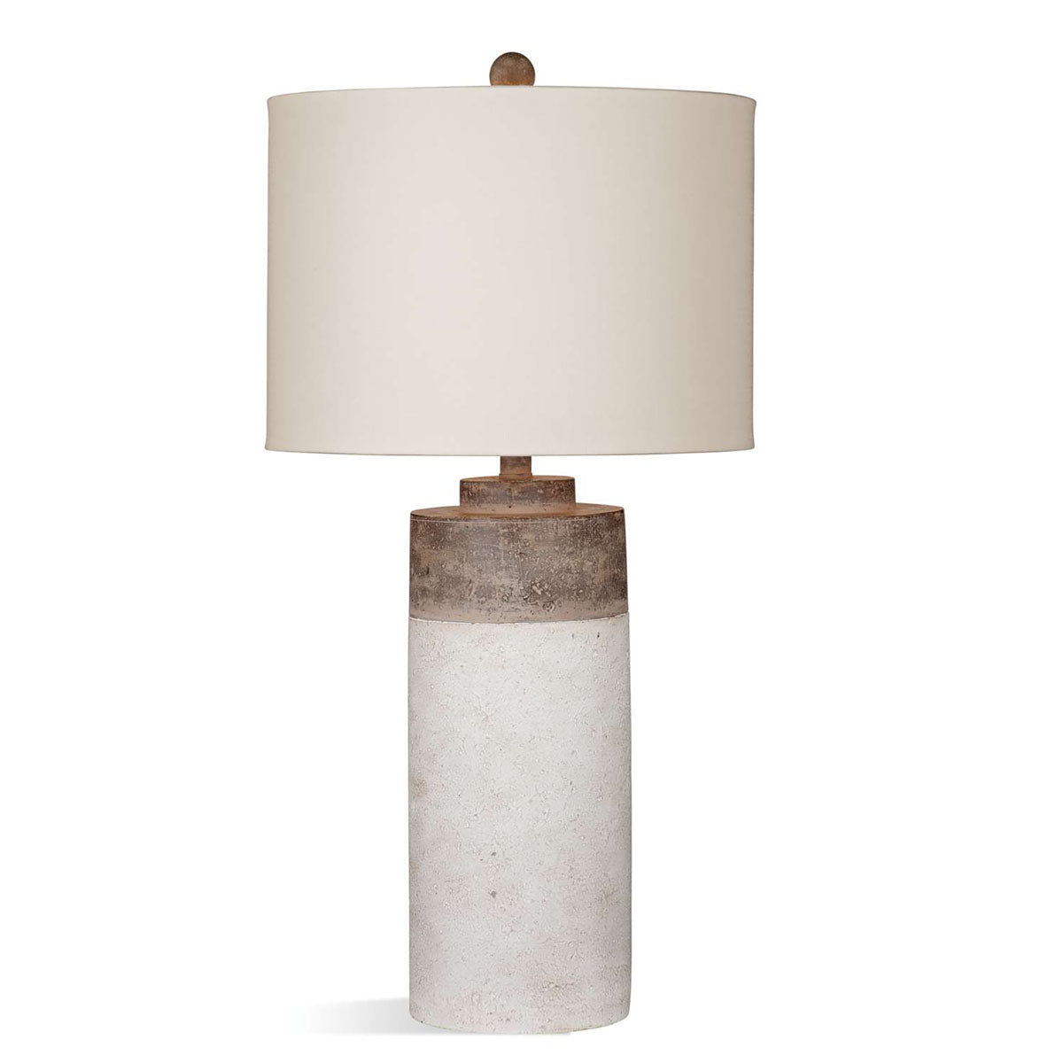 Lamar Earthy Beige Cement Lamp