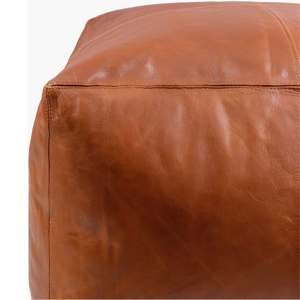 BARRINGTON LEATHER POUF