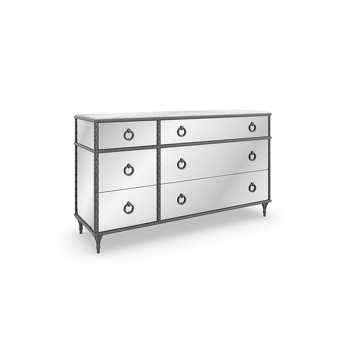 FONTAINEBLEAU SMOKE DOUBLE DRESSER