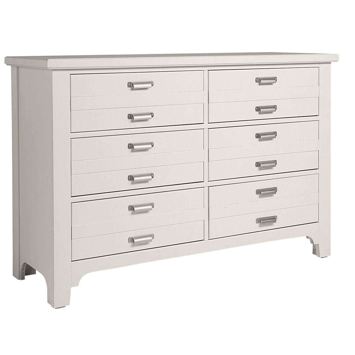 BUNGALOW WHITE DOUBLE DRESSER